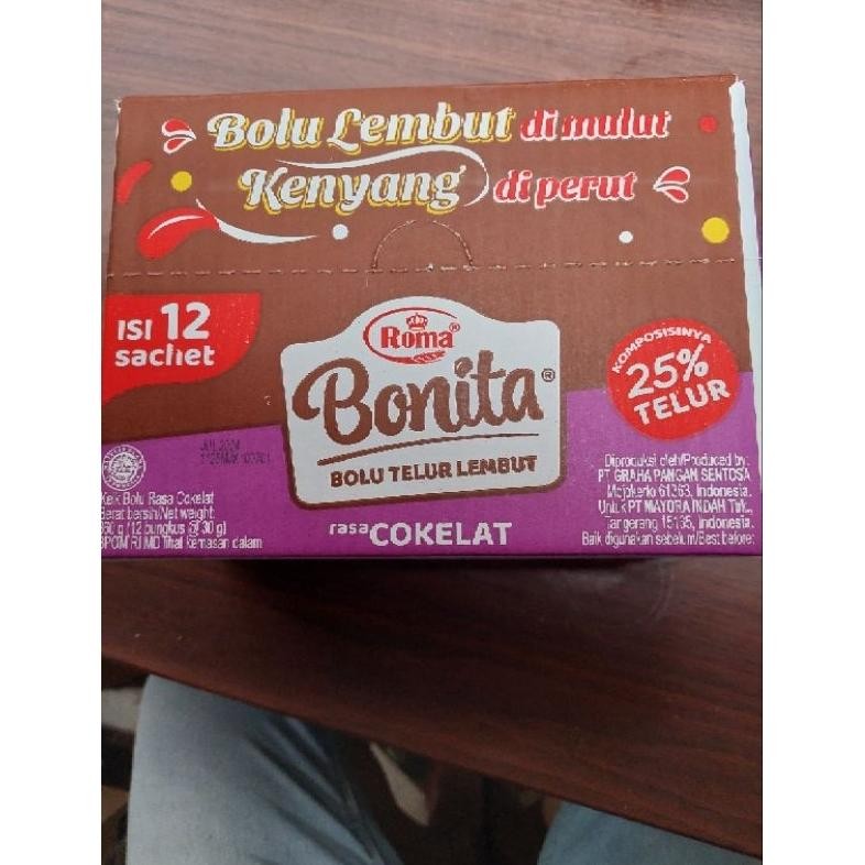 

PJ Roma Bonita Isi 12 Bks Bolu Coklat Keju Susu Kelapa Pandan