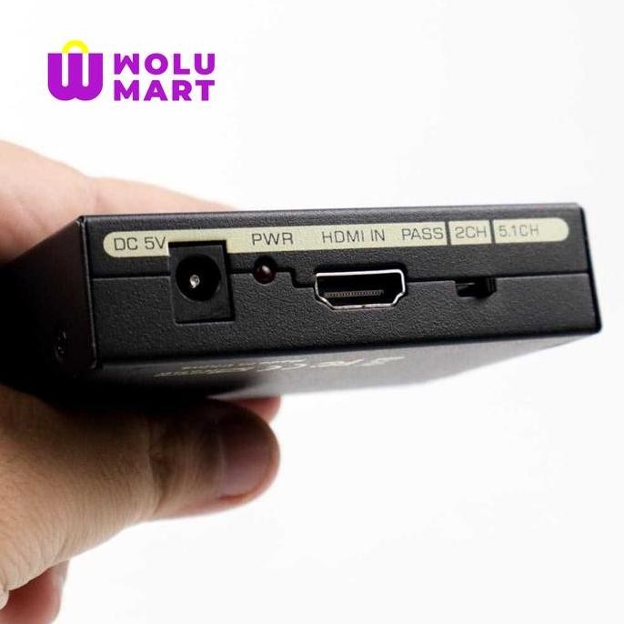 HDMI TO HDMI + OPTICAL SPDIF + RCA AUDIO EXTRACTOR CONVERTER