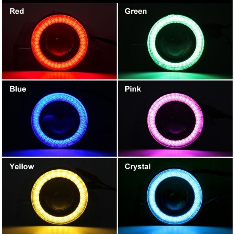 ANGEL EYES COB VARIASI LAMPU FOGLAMP MOBIL HONDA JAZZ GK5 GK 5