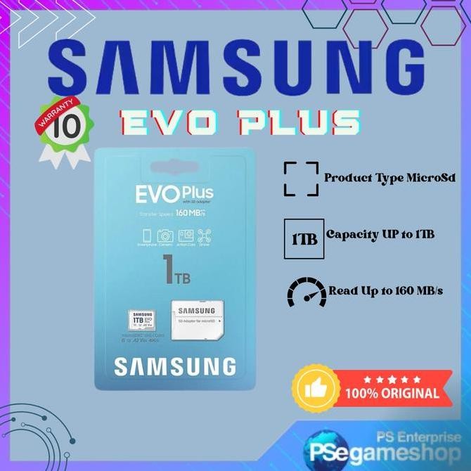 Microsd Micro Sd Microsdxc Memory Card 1Tb 1 Tb Evo Plus Samsung New Stok