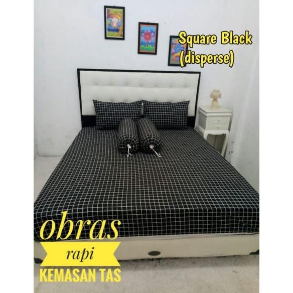 AZQ-16 gj-46 XCT-2328 Ul-64 [Terlaris] Sprei Aesthetic Motif Kotak Catur Hitam Putih Ul-64 Berkualit