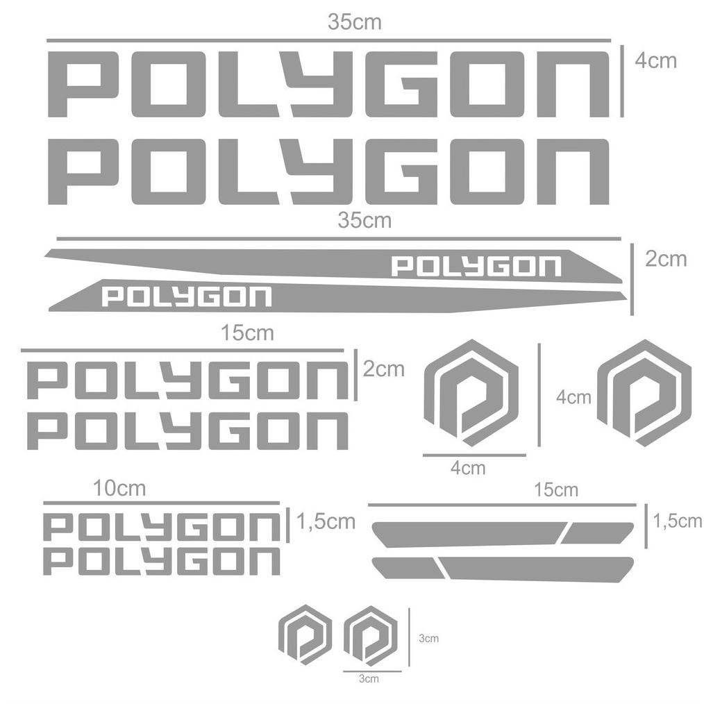 Decal Stiker Cutting Sepeda Polygon, Sticker Bike MTB Balap