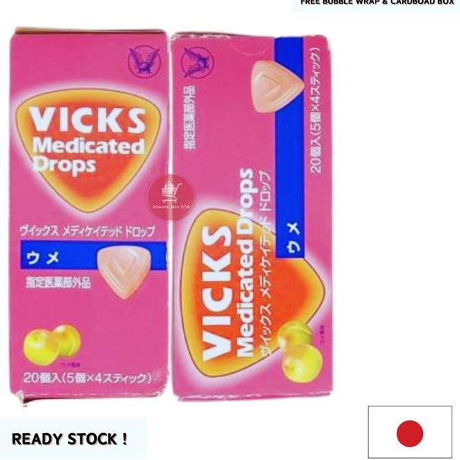 

Taisho Vicks Drops Medicated / Permen Tenggorokan / Throat Candy Japan