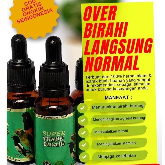 super turun birahi burung obat penurun over birahi burung