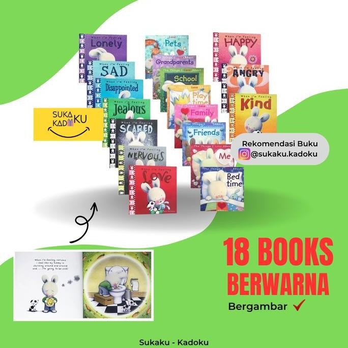 When Im Feeling Book Set Trace Moroney Buku Edukasi Anak Import