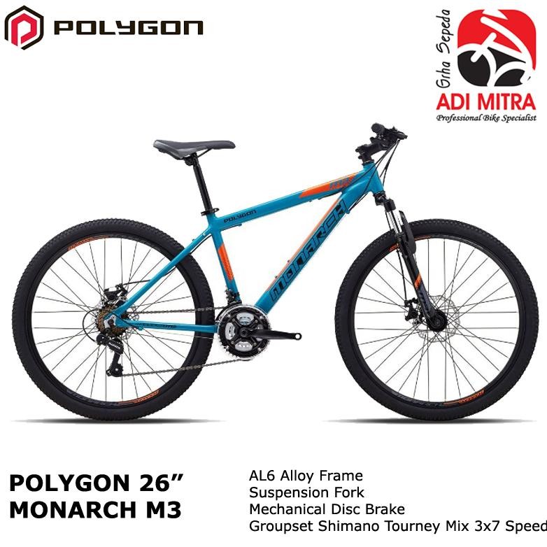 Polygon Monarch M3 Sepeda MTB 26 Inch Alloy Frame