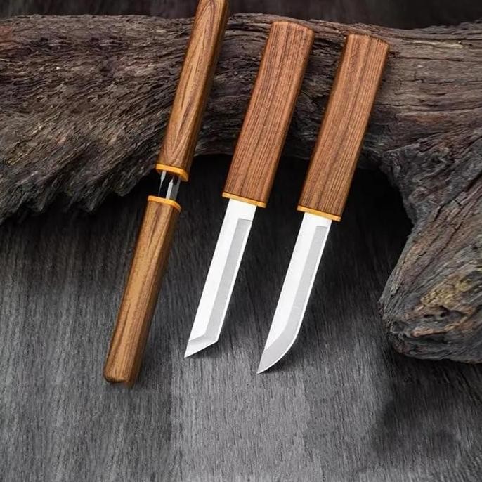 (Expert) Pisau Katana 2in1 Pisau Dapur  Koki Pisau Katana 2 in 1 Pisau Double