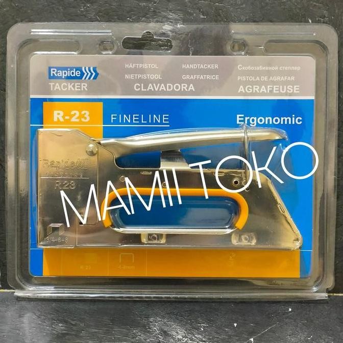 

Rapide R23 Staples hand gun tacker Hekter Stapler tembak manual R 23 murah
