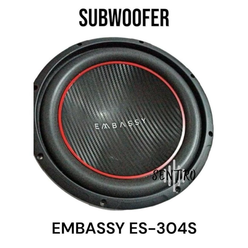 Promo Subwoofer Embassy Es 304 D - 12 Inch Dobel Coil Type Sq - Sub Em 304D Speaker