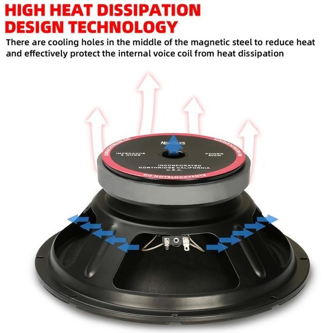 Murah New Baxs Speaker Profesional  Sr12/Sr15 12/15 Inch Woofer 170 Speaker Magnetik Unit Speaker Au