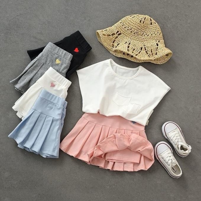 Tersedia ROK TENNIS ANAK PEREMPUAN/rok celana mini anak /rok celana pendek anak perempuan/rok cantik