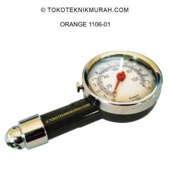 Promo Orange 1106-01 Alat Ukur Tekanan Ban - Dial Tire Gauge COD