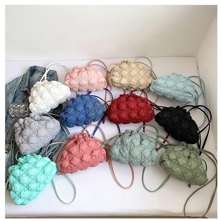 Dumpling Bag Serut Puffy Bag Ala Ala Korea Terbaru