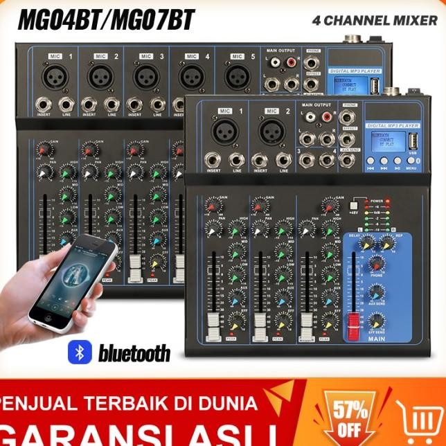 AUDIO MIXER MIXER PROFESIONAL 4CHANNEL/7-CHANNEL MG07BT/MGO4BT MIXER