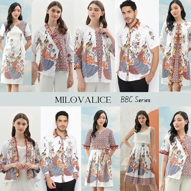 Tersedia Set Batik Modern / Baju Batik Couple Kondangan / Seragam Kantor - BBC