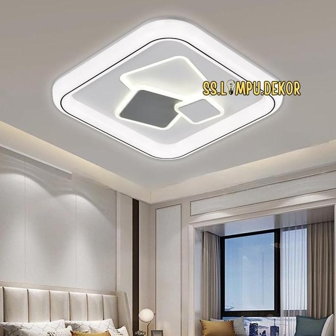 Grosir Lampu Hias Plafon Led Minimalis Modern Kotak Abstract 3 Warna