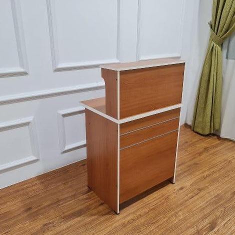 Grosir Meja Resepsionis Meja Kasir 2 Laci Terbaru Meja Resepsionis Grace Meja Reseller Meja Teller M