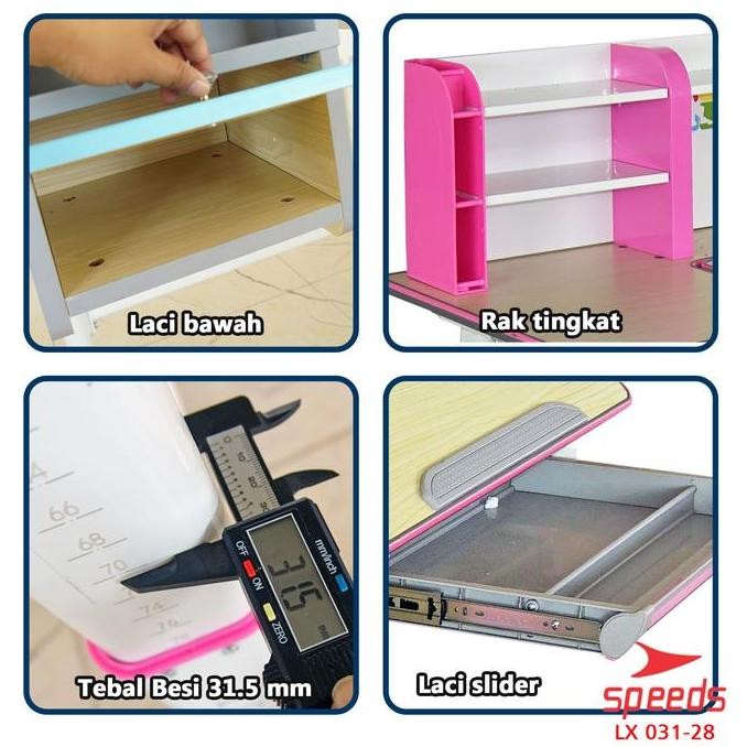 Promo Speeds Meja Tulis Anak Ukuran 120Cm Meja Kantor Meja Sekolah Meja Belajar Dewasa Buat Belajar 