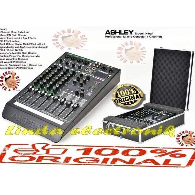 MIXER AUDIO ASHLEY KING4 ORYGINAL ASHLEY KING 4 4 CHANNEL