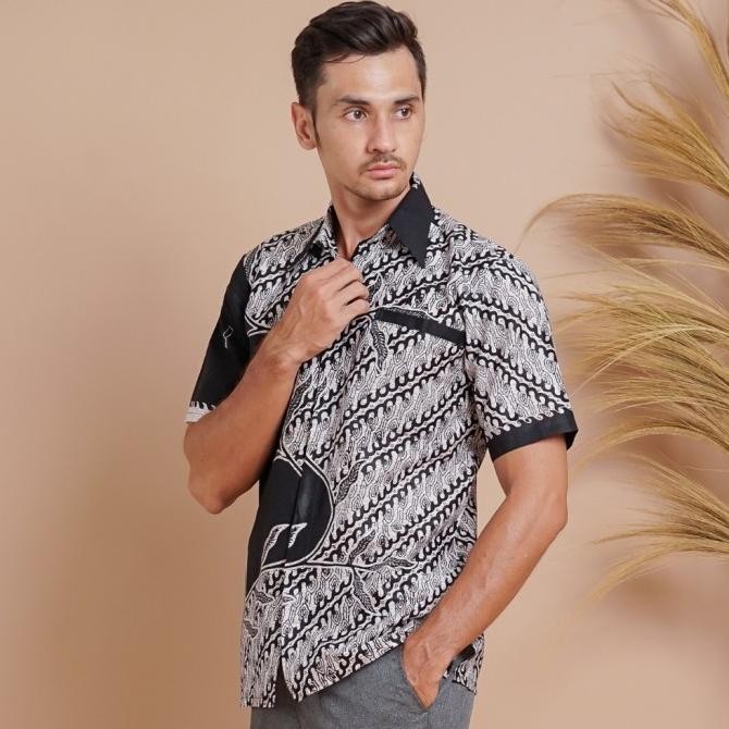(Expert) Kemeja Batik Trusmi Pria Lengan Pendek 100% Katun / Baju Batik
