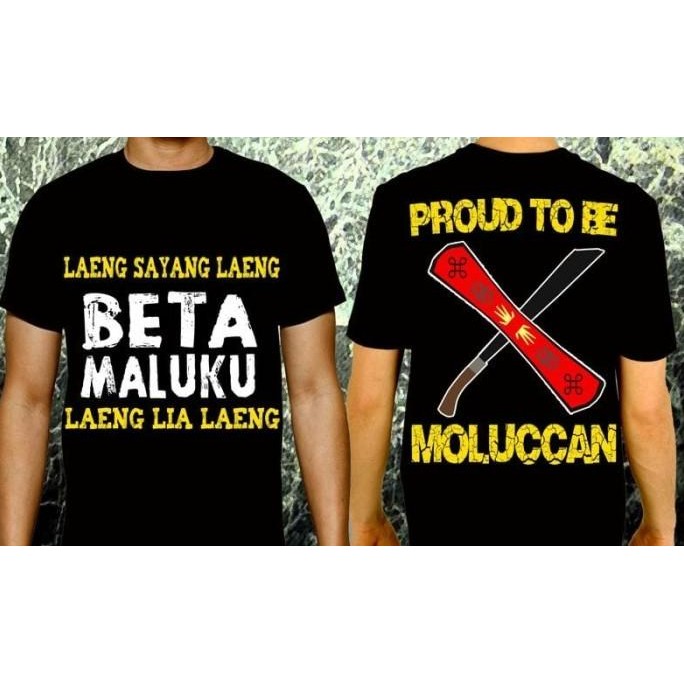 (Expert) Kaos Ambon / Kaos Maluku / Kaos Daerah / Beta Maluku HITAM