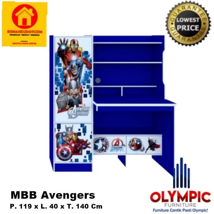 Grosir Meja Belajar Anak - Meja Belajar Motif Anak - Mbb Series -Olympic