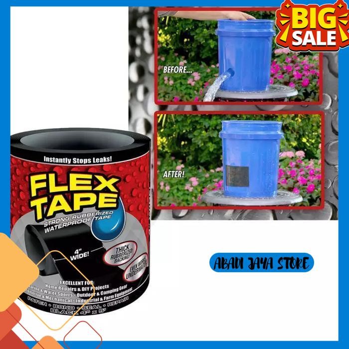 

LAKBAN AJAIB WATERPROOF PEREKAT SERBAGUNA FLEX TAPE 4 X 1,5 M ISOLASI BEST SELLER
