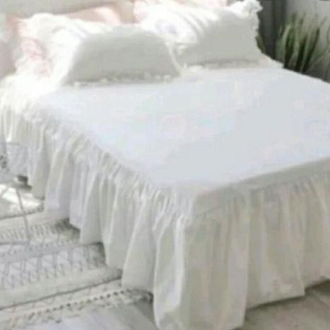 BEBAS ONGKIR - PROMO Sprei Rumbai Polos Embos Seprei Rempel Tinggi 30cm