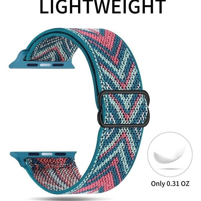 (Expert) Tali Jam Tangan Nylon Sport Strap for Apple Watch Ultra 2 49mm 10 9 8 7 6 SE 46mm 42mm 45mm