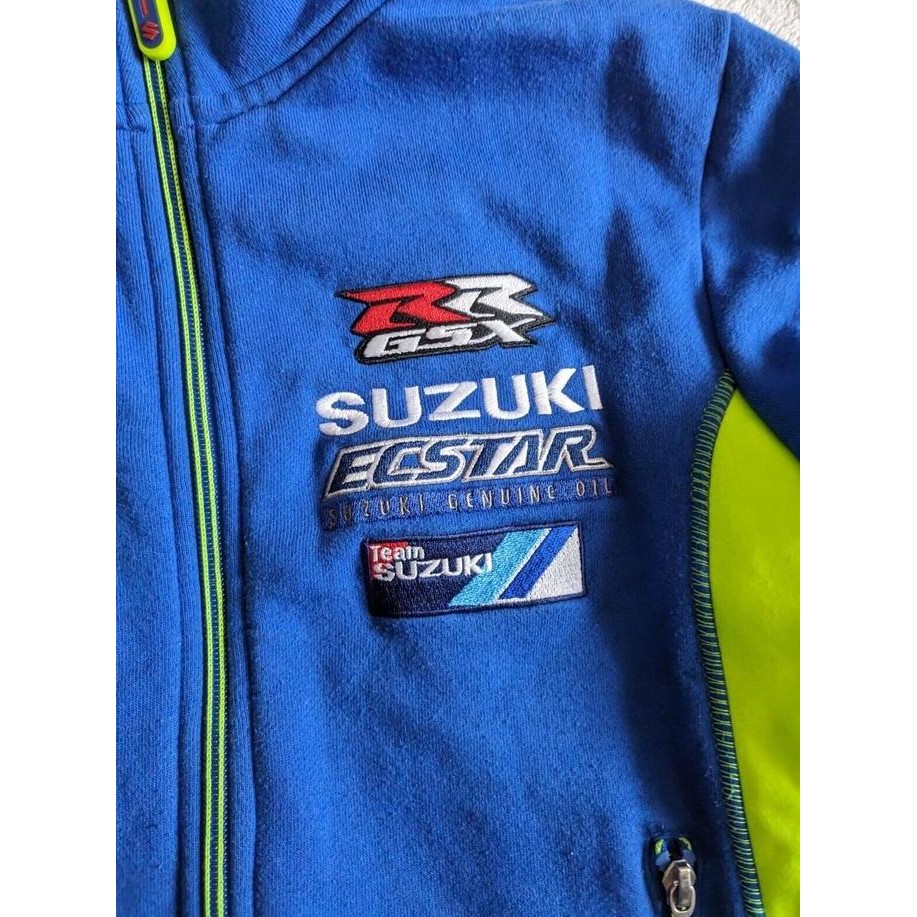 Suzuki MotoGP Team Ecstar Embroidered Zip Jacket. Jaket Pria