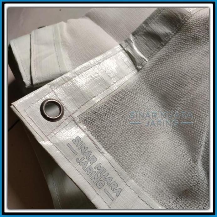 fresh Paranet Nylon Putih 65%-75% Terpasang List Dan Ring/Paranet Nilon Putih murah