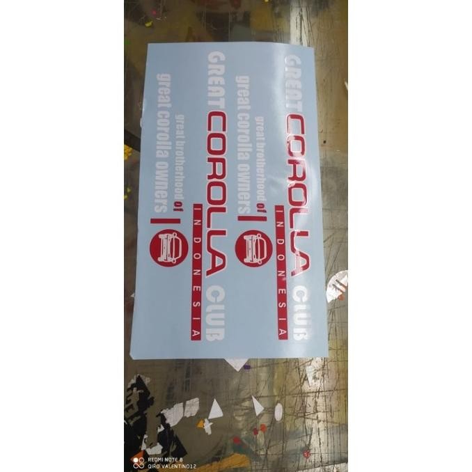 [Expert] sticker cutting stiker toyota great corolla