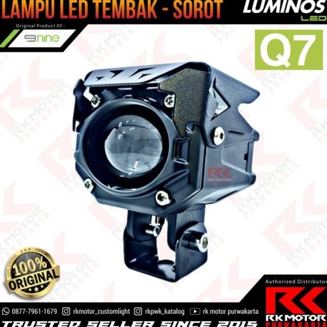 [Expert] Lampu Led Sorot Tembak Motor Mobil D2 Laser Mini Biled Luminos Q7