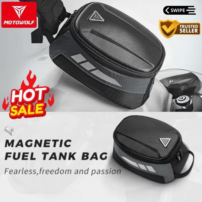 Tas Touring Motor Motowolf tankbag Magnetic Premium Waterproof