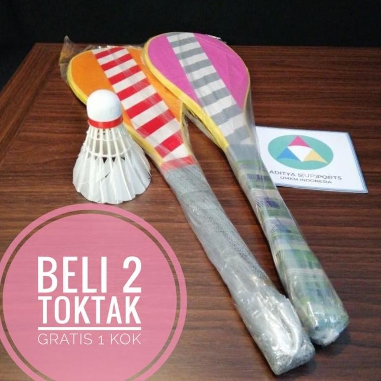 Tok Tak / Raket Kayu Badminton/ Toktak AST nUg