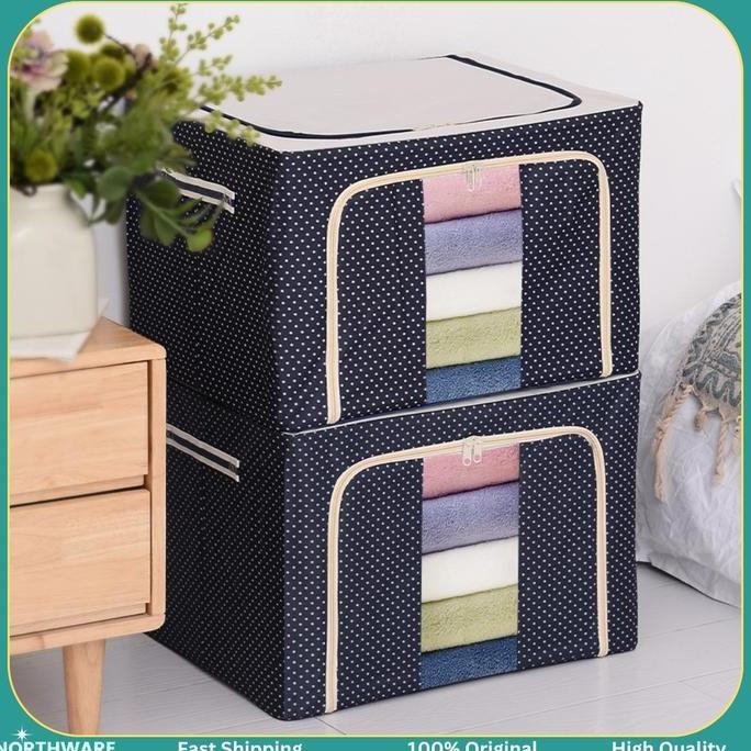 

Terlaris Kotak Lipat Baju Mainan Multifungsi 24 L 66 L 72 L Storage Box Kain