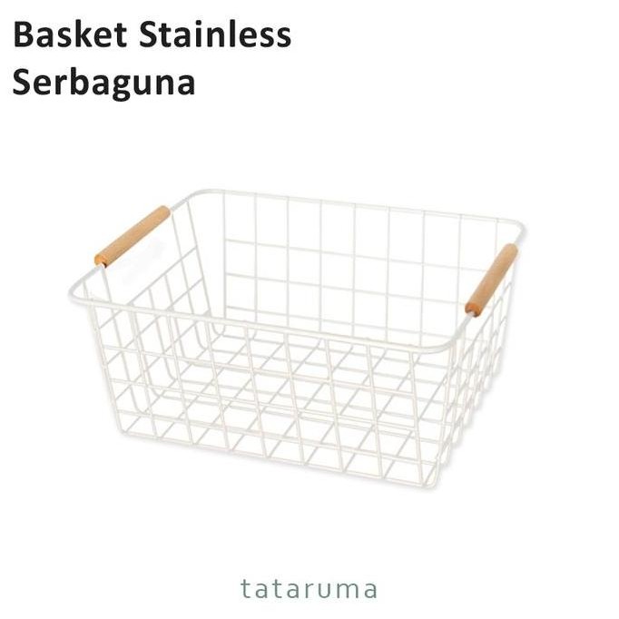 

Terlaris Kusumi - Basket Stainless Serbaguna Tempat Penyimpanan Estetik