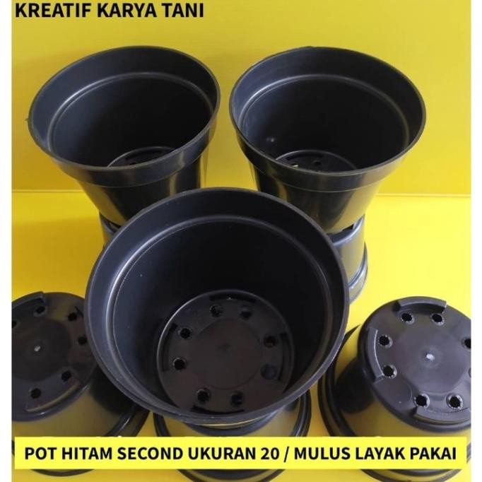 fresh Pot tanaman bekas 1 Lusin - Pot tanaman - Pot bunga - Vas bunga murah