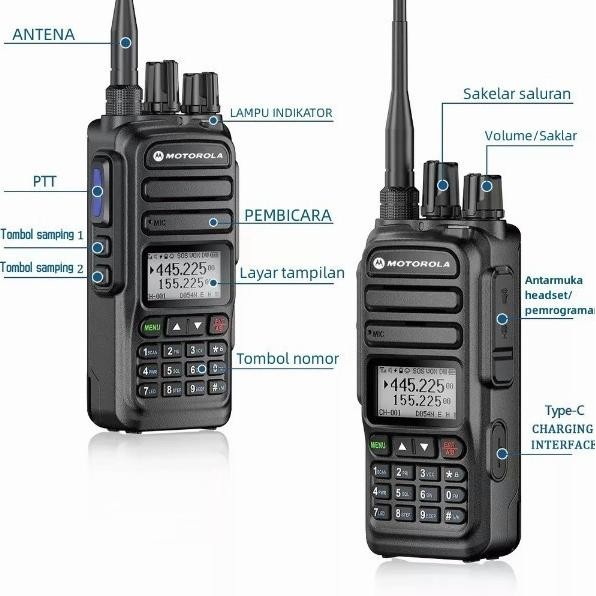 Promo Ht Motorola 370S 15 Watt Walkie Talkie Motorolla 370 S 15W Tahan Air