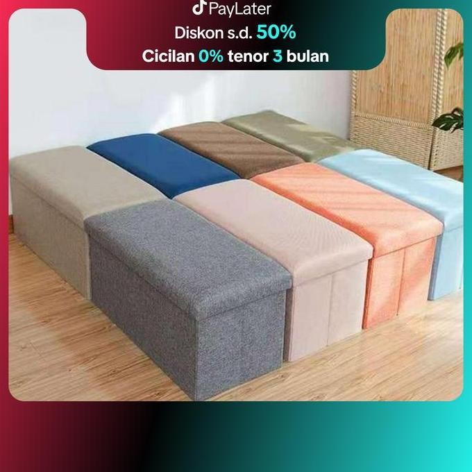 

Terlaris Dejavu Kursi Box Bangku Lipat Storage Box Sofa Tempat Penyimpanan Barang Serbaguna Hsb202