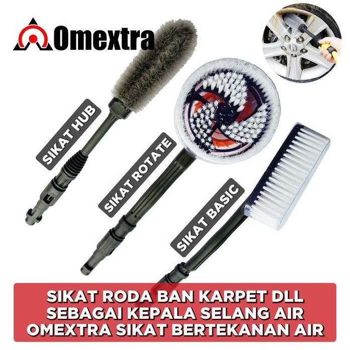 

Terlaris Sikat Roda Karpet Pelak Mobil Tekanan Air High Pressure Car Wash Brush