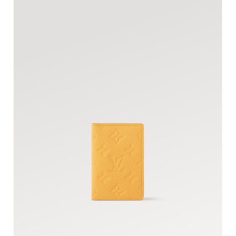 LOUIS VUITTON - Pocket Organizer - Yellow - Dompet Card Holder Original Product
