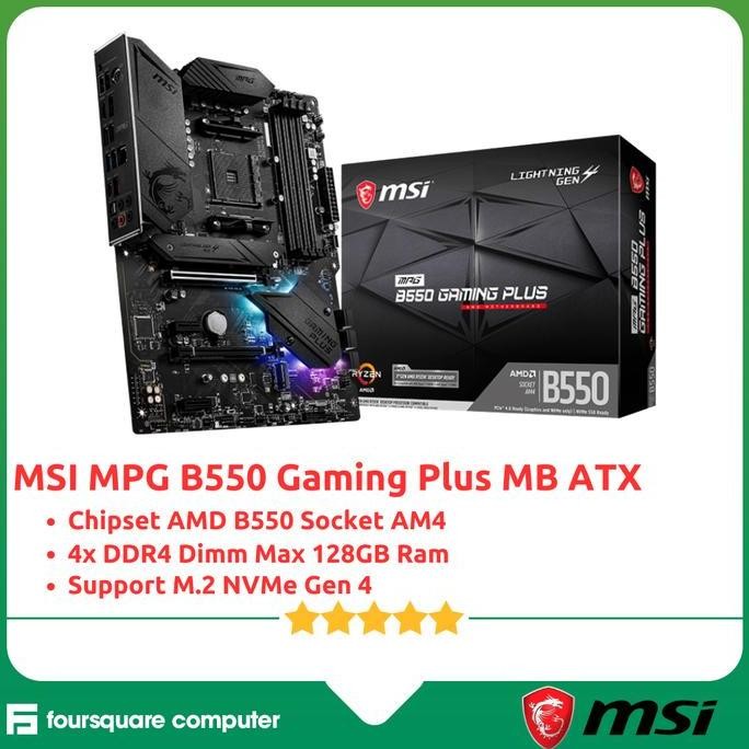 TERLARIS - Motherboard MSI MPG B550 GAMING PLUS Ryzen AM4 ATX / MSI MPG B550