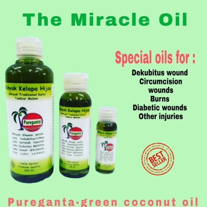 

BEBAS ONGKIR - Minyak Kelapa Hijau Pureganta 260ml Minyak Ajaib