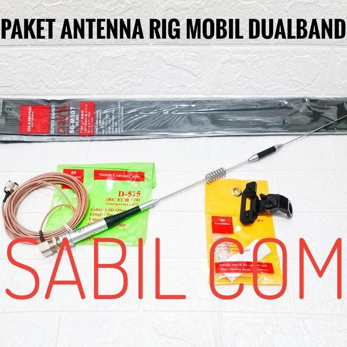 Murah Paket Antena Radio Rig Mini Dualband Sg M507 Antena Rig Mobil Dualband
