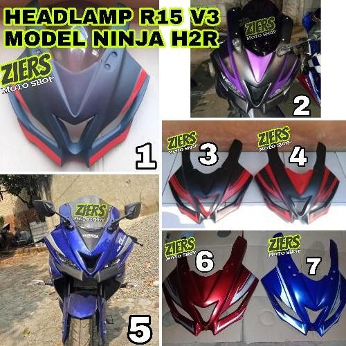 topeng/headlamp yamaha R15 v3 model ninja H2R