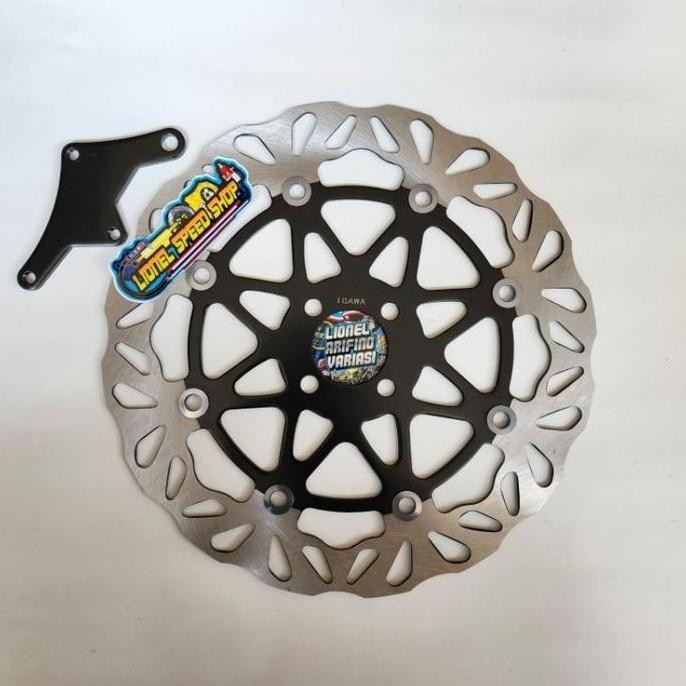 NEW LSS Piringan cakram lebar smash shogun 125 skywave skydrive ukuran 300mm plus breket