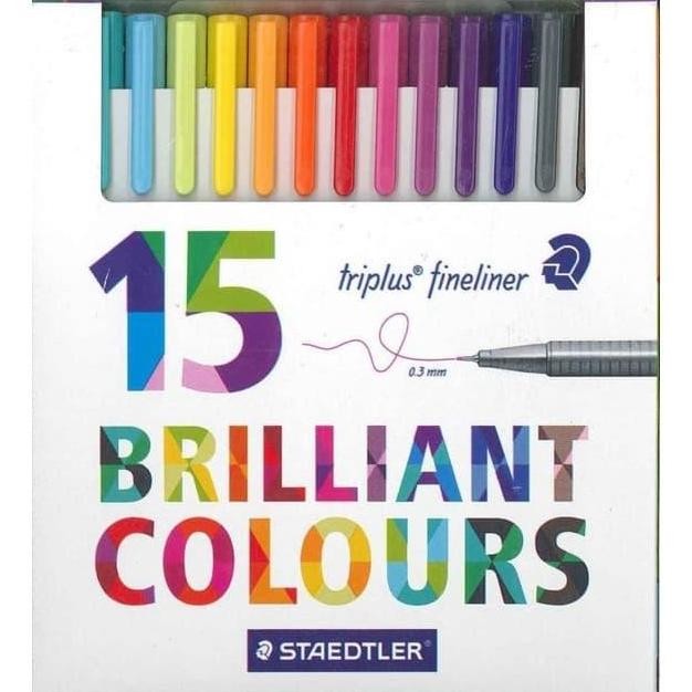 

BEBAS ONGKIR - Staedtler Triplus Fineliner 15pcs 334-C15