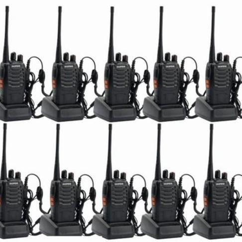 Grosir Paket Murah 10 Unit Baofeng 888S 888-S Radio Ht Walkie Talkie 888S