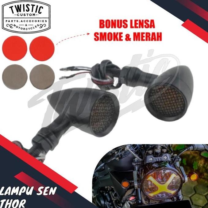 Lampu Sen Sein LED Thor Classic Retro Japstyle Kawasaki W175 CB